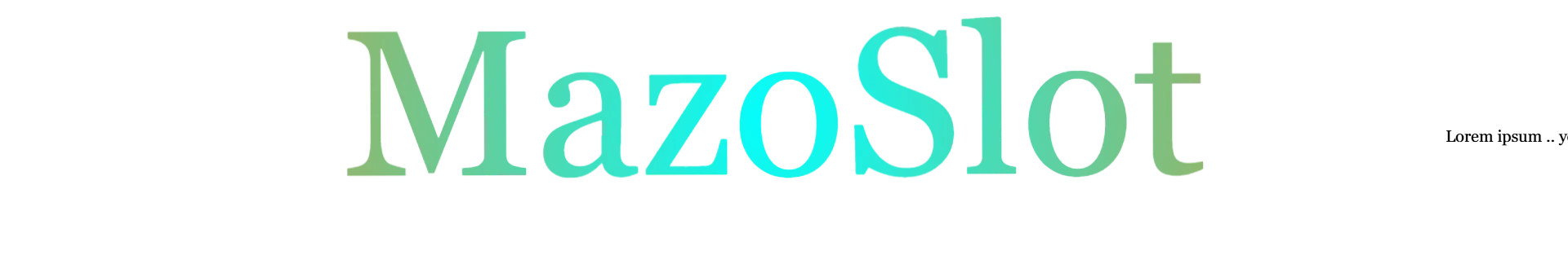 MazoSlot